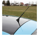 ANTENA AUTO EXTERIOR NEAGRA 23CM CU 2 ADAPTOARE (5-6MM)