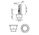 BEC PROIECTOR H3 12V WHITE VISION ULTRA (blister) PHILIPS