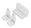 SET HUSE SCAUN UMBRELLA PENTRU VW PASSAT B6 VARIANT 2005-2010 (BANCHETA FRACTIONATA) CU TETIERELE SPATE IN FORMA DE L