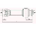 Ax cardanic, antrenarea arborelui SPIDAN 28009</br>Piesa auto pentru Ax cardanic complet