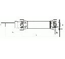 Ax cardanic, antrenarea arborelui SPIDAN 28040</br>Piesa auto pentru Ax cardanic complet