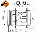 Compresor, climatizare NRF 32207G