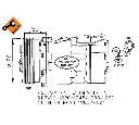 Compresor, climatizare NRF 32255</br>Piesa auto pentru Sistem de aer conditionat