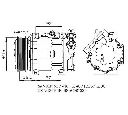 Compresor, climatizare NRF 32271</br>Piesa auto pentru Sistem de aer conditionat