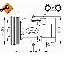 Compresor, climatizare NRF 32447</br>Piesa auto pentru Sistem de aer conditionat