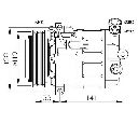 Compresor, climatizare NRF 32672G