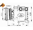 Compresor, climatizare NRF 32724</br>Piesa auto pentru Sistem de aer conditionat