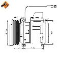 Compresor, climatizare NRF 32824G</br>Piesa auto pentru Sistem de aer conditionat