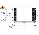 Condensator, climatizare NRF 350042