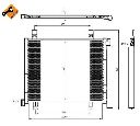 Condensator, climatizare NRF 350045