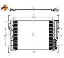 Condensator, climatizare NRF 350081