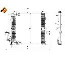 Condensator, climatizare NRF 35133</br>Piesa auto pentru Sistem de aer conditionat