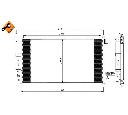 Condensator, climatizare NRF 35583</br>Piesa auto pentru Sistem de aer conditionat