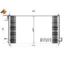 Condensator, climatizare NRF 35780</br>Piesa auto pentru Sistem de aer conditionat