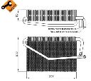 Evaporator,aer conditionat NRF 36122</br>Piesa auto pentru Sistem de aer conditionat