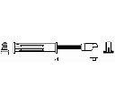 Set cablaj aprinder NGK 44280</br>Piesa auto pentru Aprindere scanteie/incandescenta