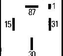 Releu, pompa combustibil HELLA 4RP 008 189-091</br>Piesa auto pentru Pompa combustibil/ Piese