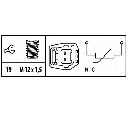 Senzor,temperatura lichid de racire; senzor,temperatura lichid de racire HELLA 6PT 009 309-461