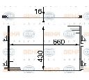 Condensator, climatizare HELLA 8FC 351 301-431