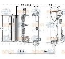 Compresor, climatizare HELLA 8FK 351 113-461