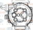 Compresor, climatizare HELLA 8FK 351 334-331