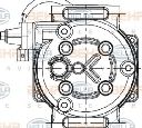 Compresor, climatizare HELLA 8FK 351 334-341