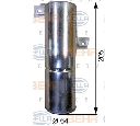 Uscator,aer conditionat HELLA 8FT 351 193-261</br>Piesa auto pentru Sistem de aer conditionat