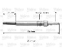 Bujie incandescenta VALEO 345146</br>Piesa auto pentru Aprindere scanteie/incandescenta