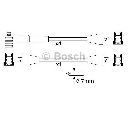 Set cablaj aprinder BOSCH 0 986 357 049</br>Piesa auto pentru Aprindere scanteie/incandescenta