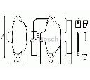 Set placute frana,frana disc BOSCH 0 986 424 379