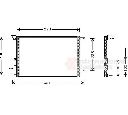 Condensator, climatizare VAN WEZEL 01005070