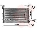 Radiator, racire motor VAN WEZEL 03002125