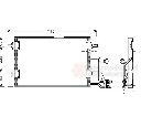 Condensator, climatizare VAN WEZEL 03005116