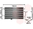 Condensator, climatizare VAN WEZEL 03005137