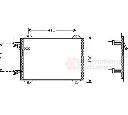 Condensator, climatizare VAN WEZEL 03005193