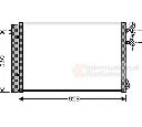 Condensator, climatizare VAN WEZEL 06005295