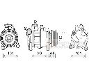 Compresor, climatizare VAN WEZEL 0600K498