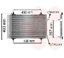 Condensator, climatizare VAN WEZEL 09005231