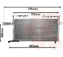 Condensator, climatizare VAN WEZEL 13005194