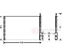 Condensator, climatizare VAN WEZEL 18005328