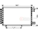 Condensator, climatizare VAN WEZEL 18005439