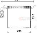 Evaporator,aer conditionat VAN WEZEL 1800V461