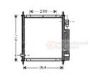 Condensator, climatizare VAN WEZEL 25005197