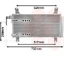 Condensator, climatizare VAN WEZEL 27005157