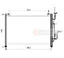 Condensator, climatizare VAN WEZEL 27005236