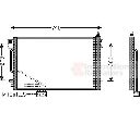 Condensator, climatizare VAN WEZEL 30005200