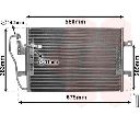 Condensator, climatizare VAN WEZEL 30005289