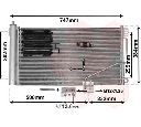 Condensator, climatizare VAN WEZEL 30005298