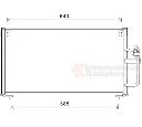 Condensator, climatizare VAN WEZEL 32005245