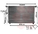 Condensator, climatizare VAN WEZEL 37005228